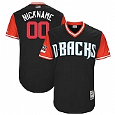 Customized Men's Diamondback Black 2018 Players Weekend Stitched Jersey,baseball caps,new era cap wholesale,wholesale hats